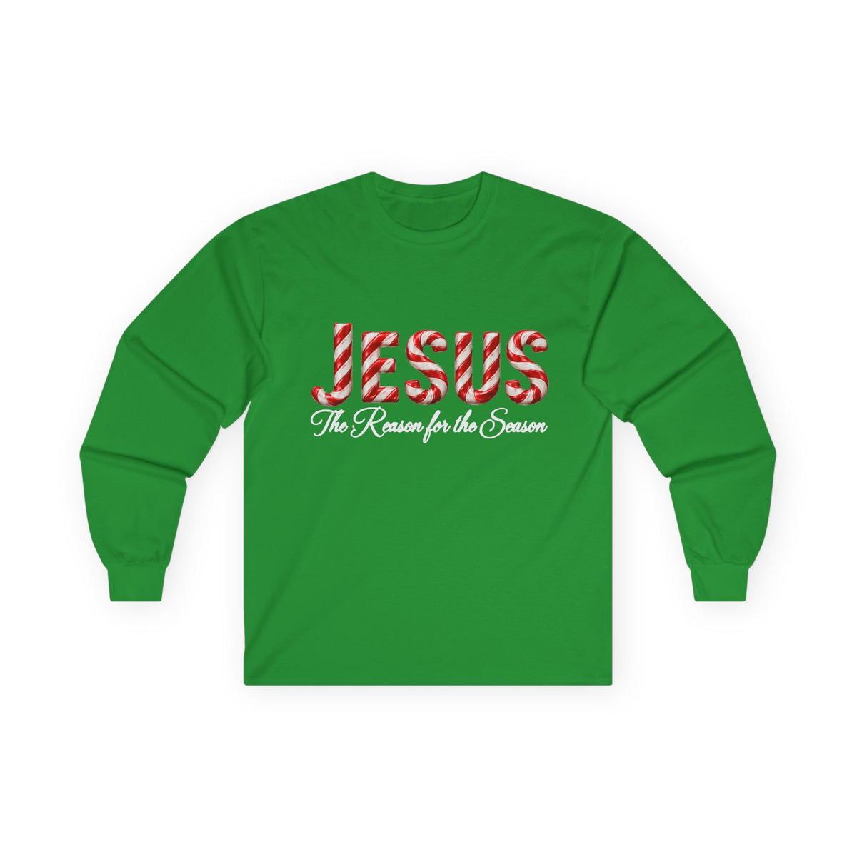 Jesus – The Reason for the Season Christmas Long Sleeve Shirt -Unisex Ultra Cotton Long Sleeve Tee
