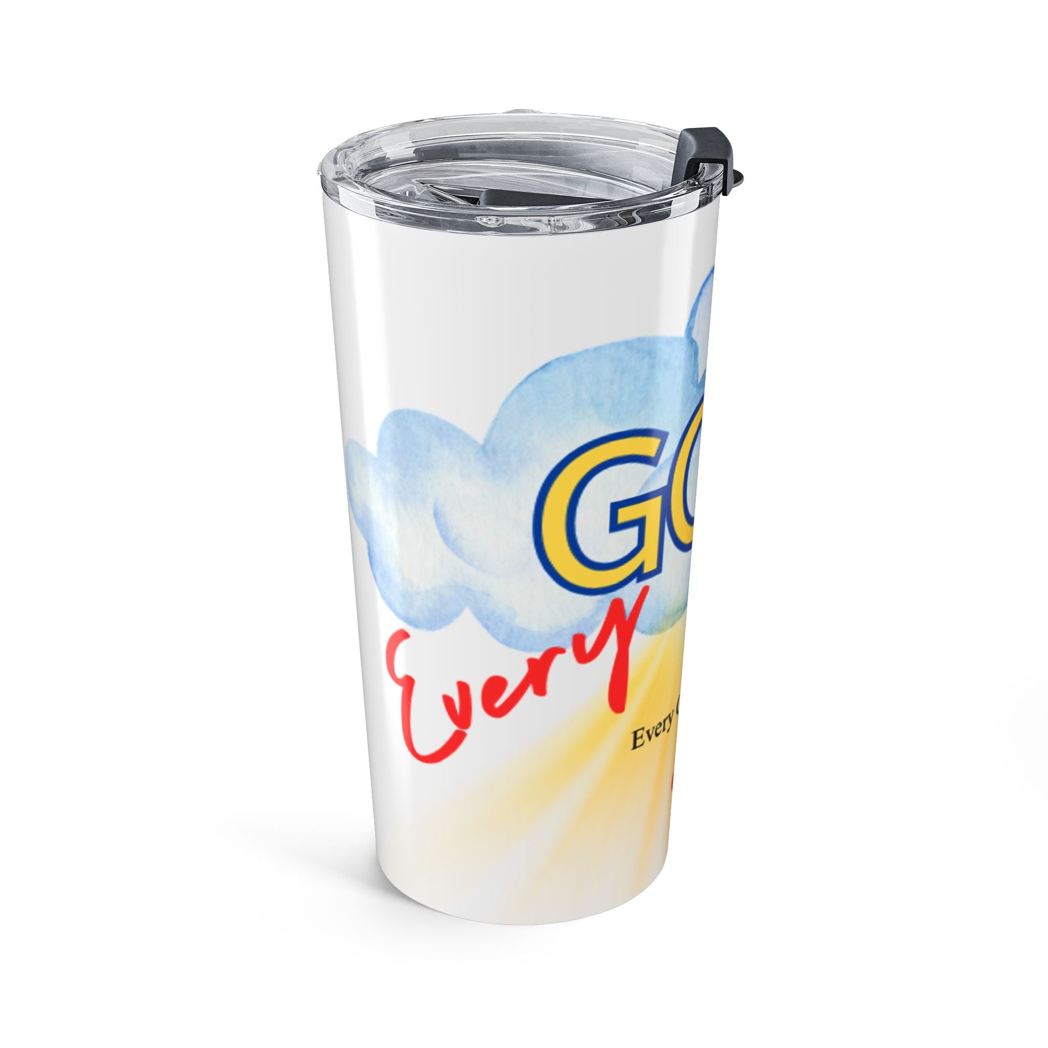 Every God Thing Christian Inspirational Tumbler – Faith-Based Travel Cup with Straw Tumbler 20oz