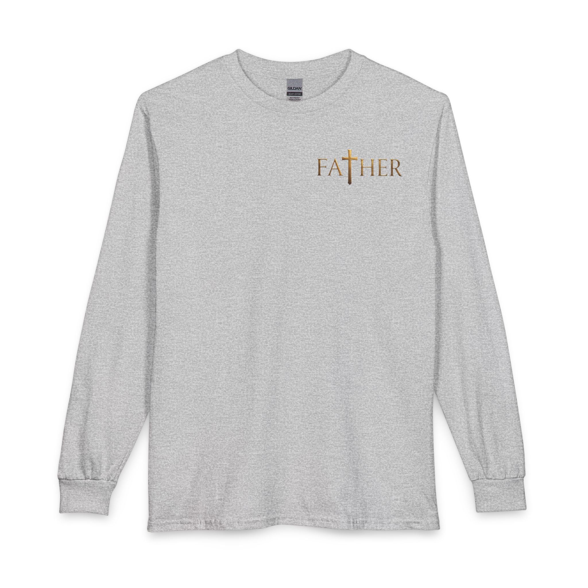 Faithful Father Christian Long Sleeve Shirt – Inspirational Dad Acrostic Sunset Design Unisex Long Sleeve T-Shirt