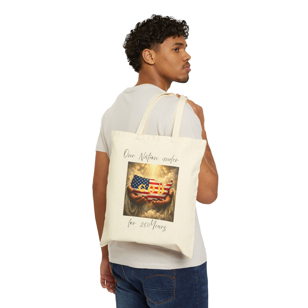 In God We Trust American Faith Cotton Canvas Tote Bag