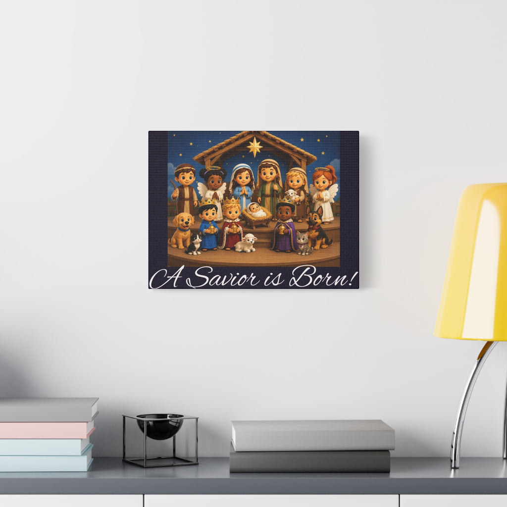 A Savior Is Born Nativity Christmas Wall Art
