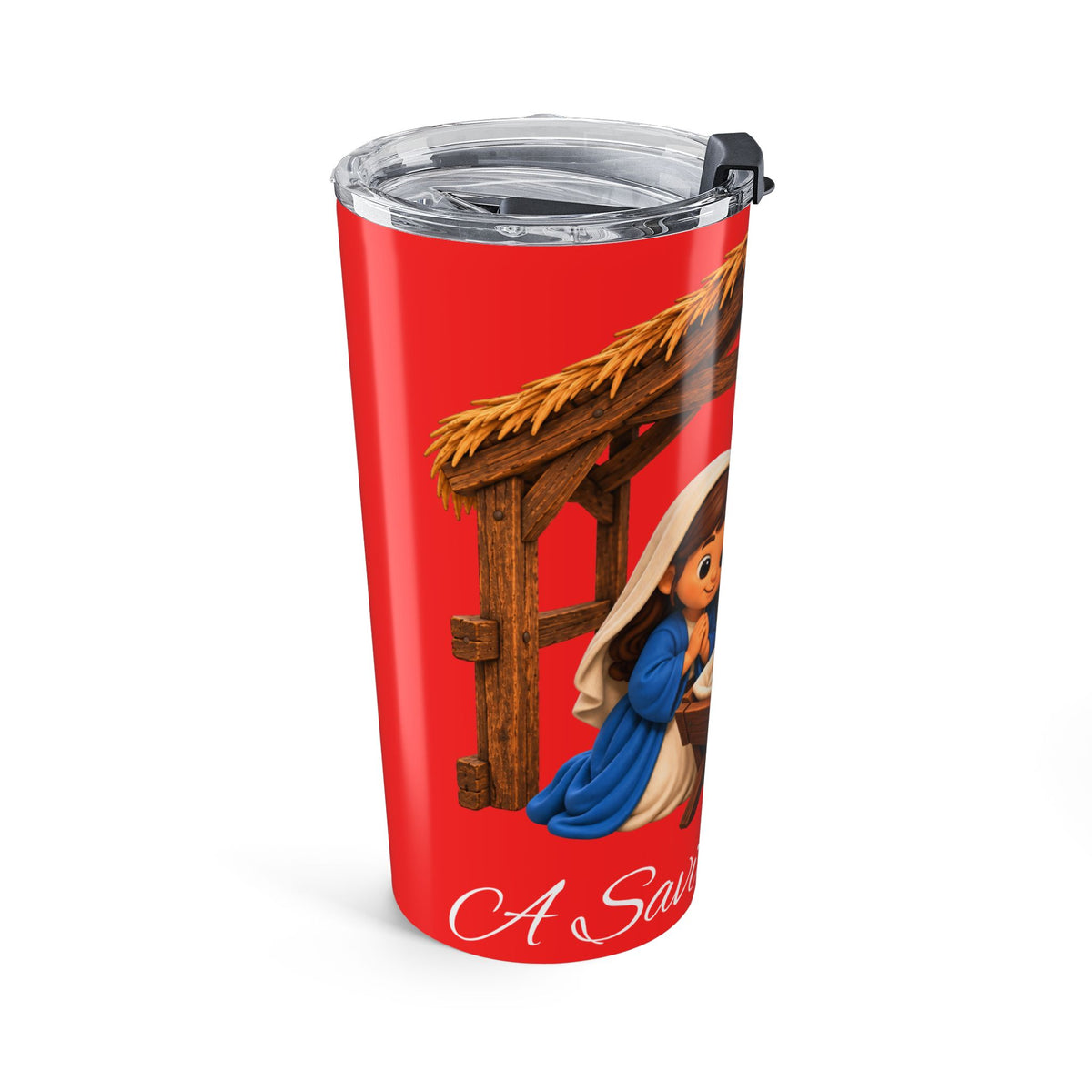 A Savior Is Born Nativity Christmas Tumbler 20oz