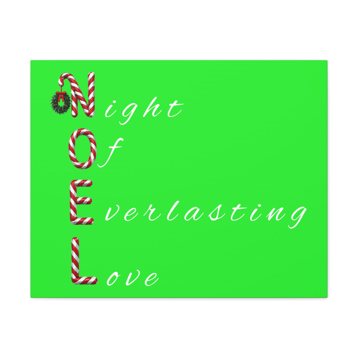Night of Everlasting Love Christmas Canvas Wall Art, Matte Canvas, Stretched, 1.25"