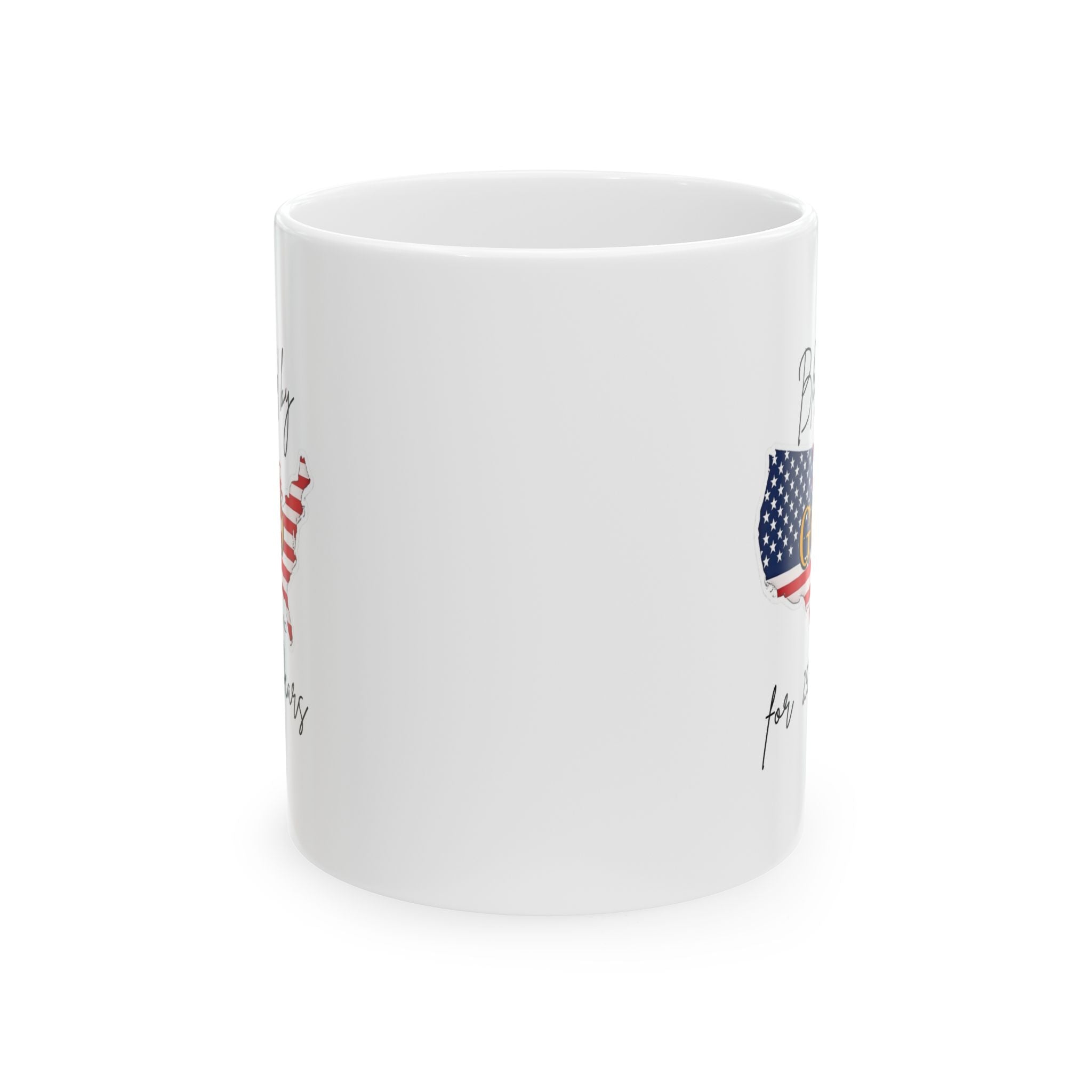 Blessed by God- 250Years USA Patriotic Ceramic Mug, (11oz, 15oz)