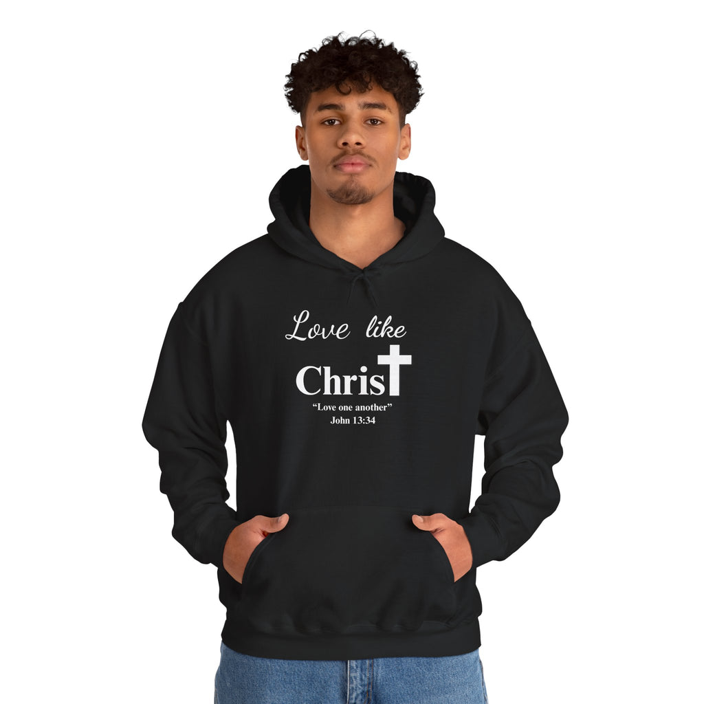 Love Like Christ Christian Hooded Sweatshirt