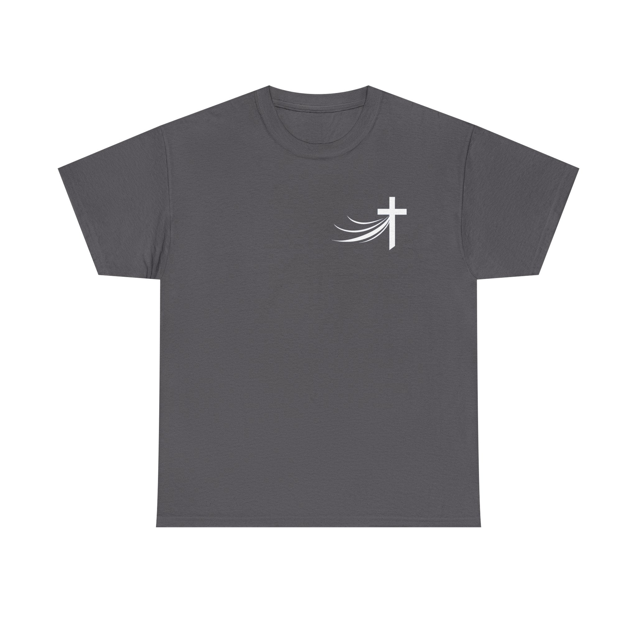 Christ Did It Christian T-Shirt – Cross & Swoosh Faith Tee