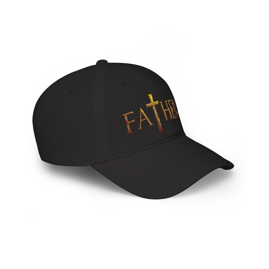 Christian Father Cross Embroidered Hat – Faith-Based Dad Cap for Godly Fathers Low Profile Baseball Cap