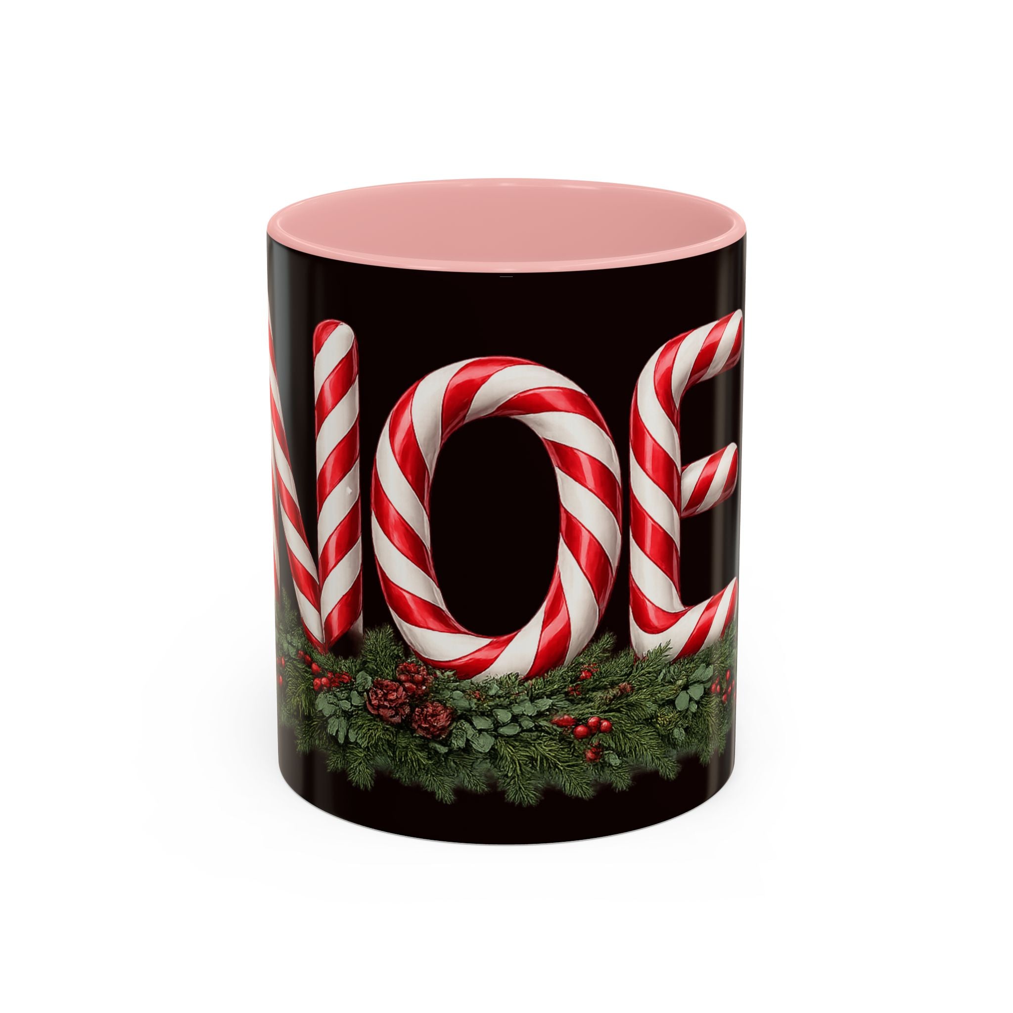 NOEL Candy Cane Christmas Mug – Festive Holiday Coffee Cup  (11, 15oz)