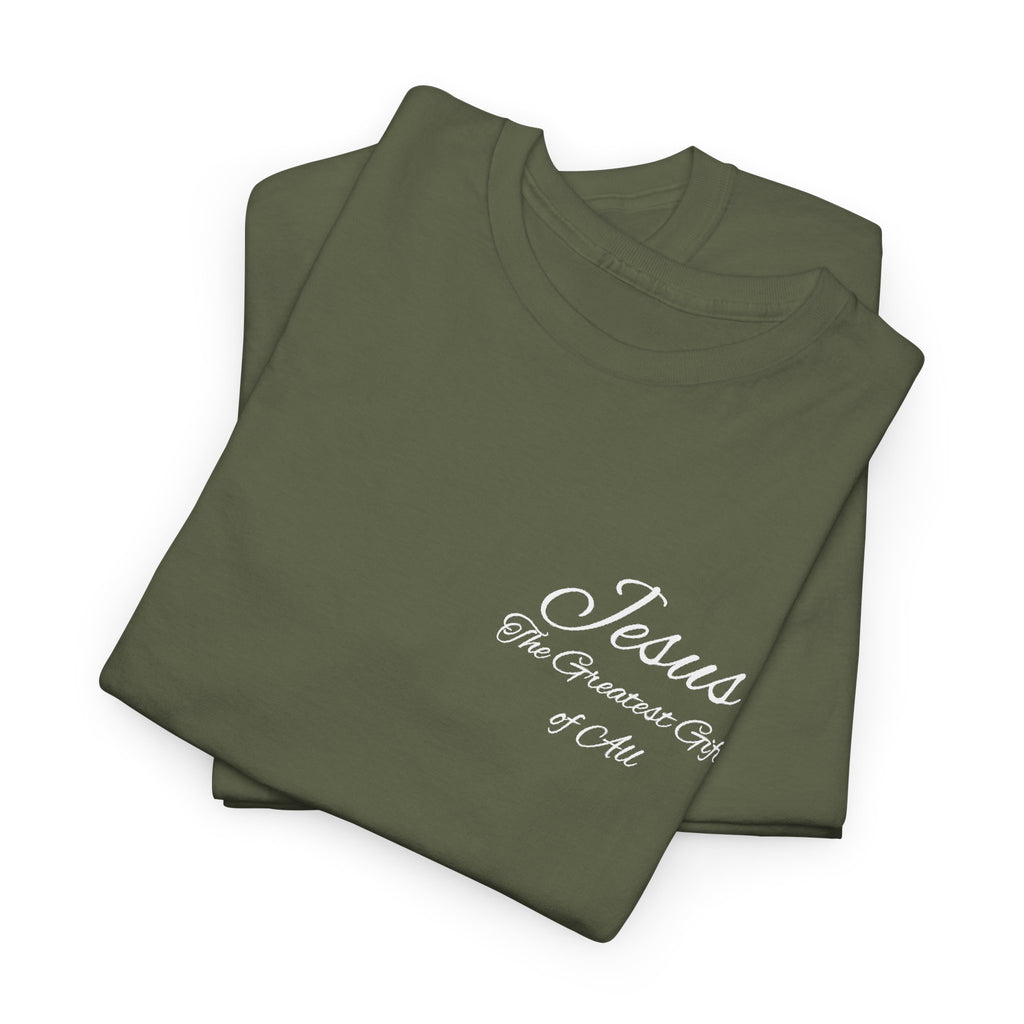 A Savior Is Born Nativity Christmas Heavy Cotton Tee