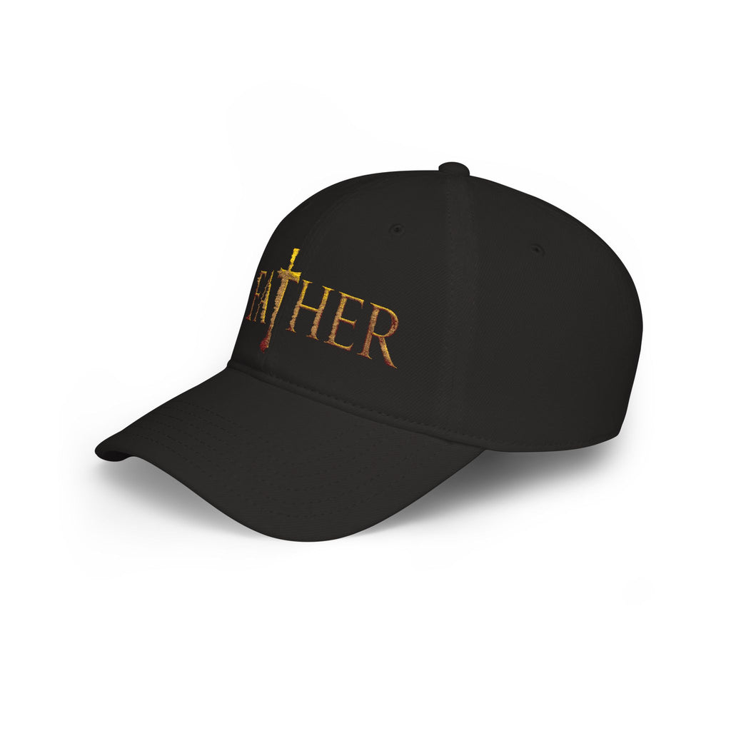 Christian Father Cross Embroidered Hat – Faith-Based Dad Cap for Godly Fathers Low Profile Baseball Cap