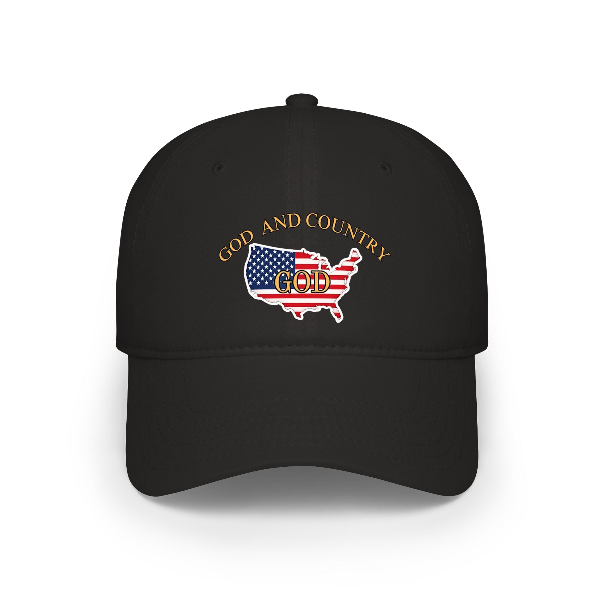 God and Country Patriotic Christian Low Profile Baseball Cap