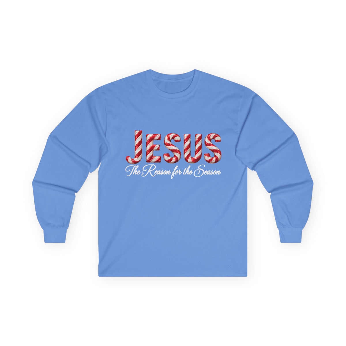 Jesus – The Reason for the Season Christmas Long Sleeve Shirt -Unisex Ultra Cotton Long Sleeve Tee
