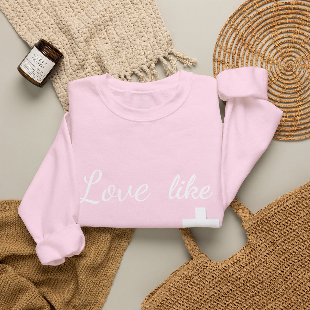 Love Like Christ Christian Crewneck Sweatshirt