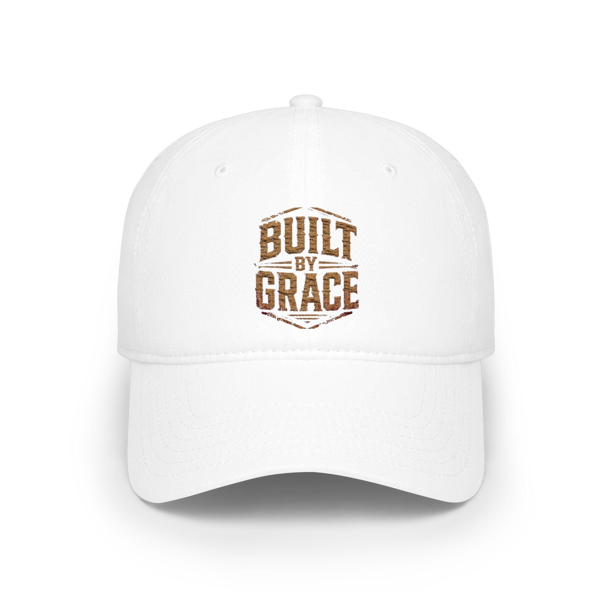 Built by Grace Low Profile Baseball Cap – Christian Faith Low Profile Baseball Cap