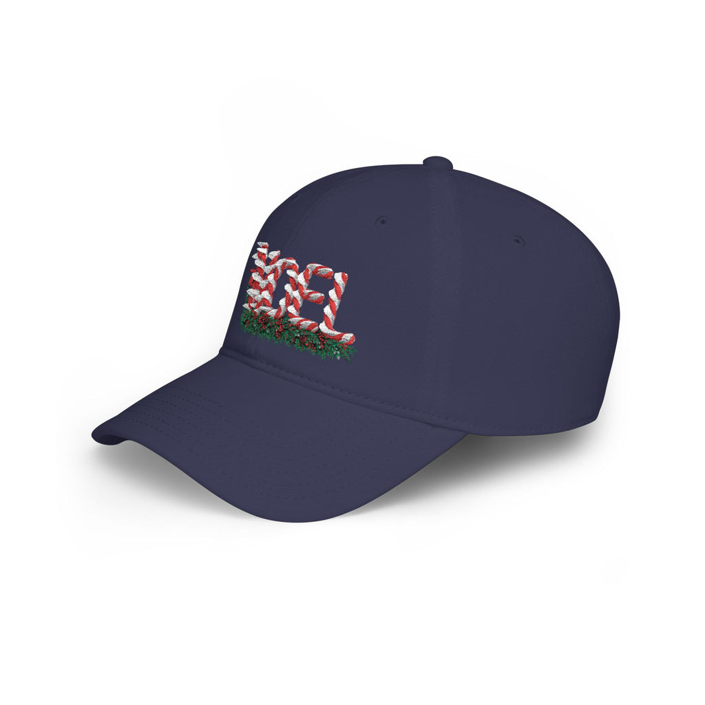 Noel Candy Cane Embroidered Christmas Hat – Festive Holiday Cap for Winter Gatherings Low Profile Baseball Cap