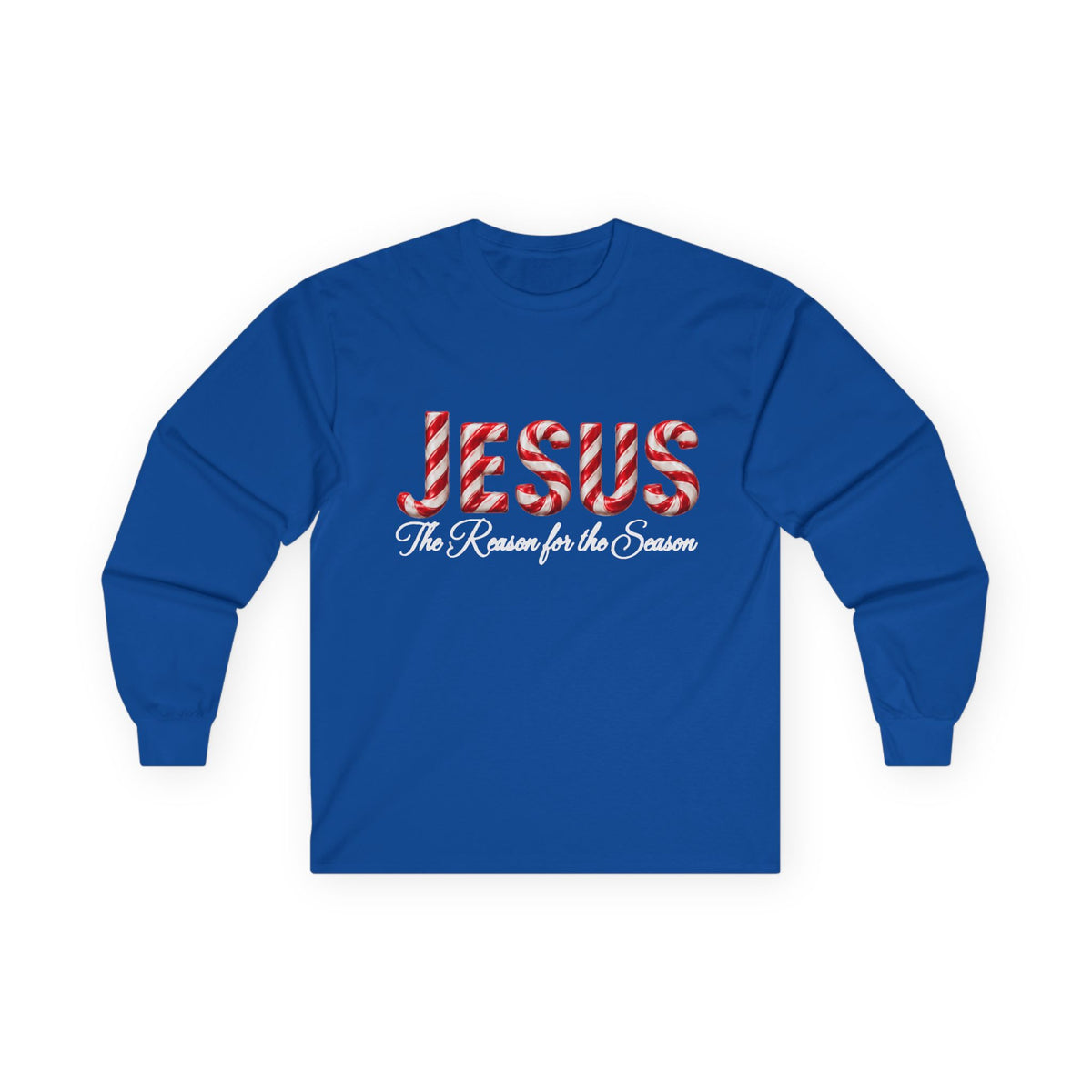 Jesus – The Reason for the Season Christmas Long Sleeve Shirt -Unisex Ultra Cotton Long Sleeve Tee