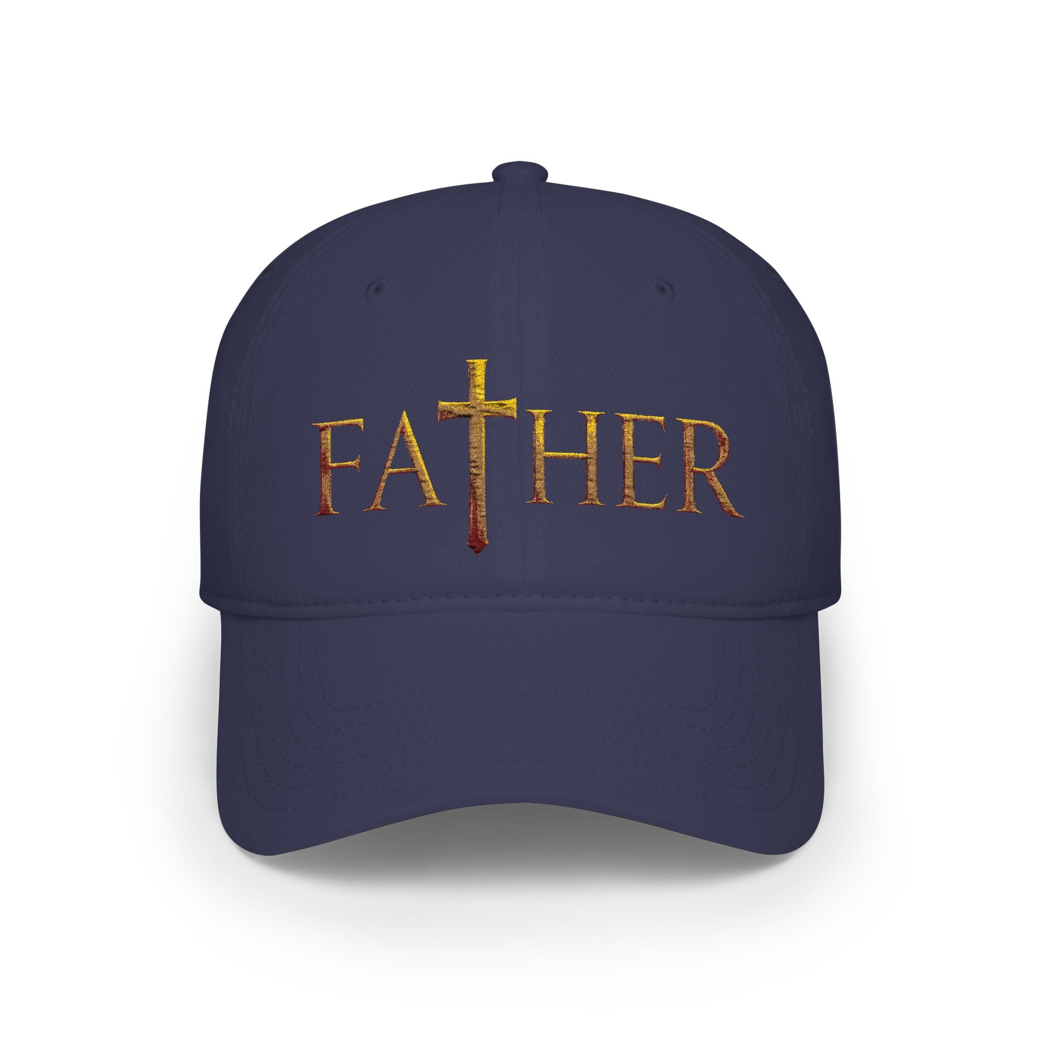Christian Father Cross Embroidered Hat – Faith-Based Dad Cap for Godly Fathers Low Profile Baseball Cap