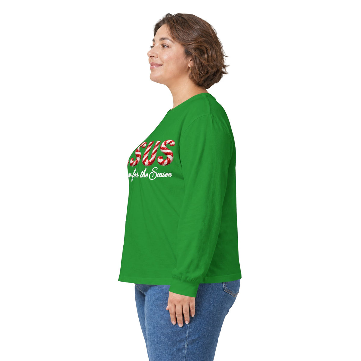 Jesus – The Reason for the Season Christmas Long Sleeve Shirt -Unisex Ultra Cotton Long Sleeve Tee