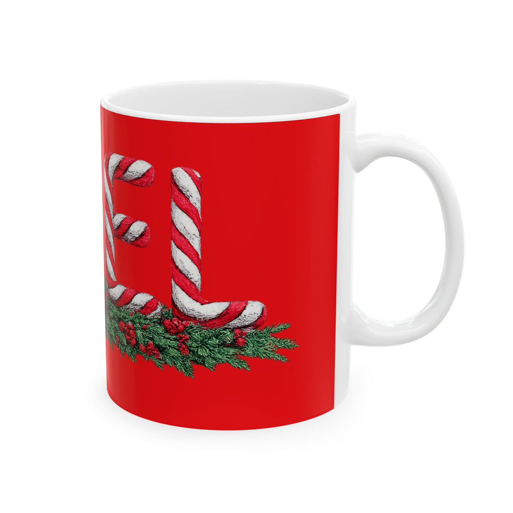 NOEL Christmas Ceramic Coffee Mug, (11oz, 15oz)