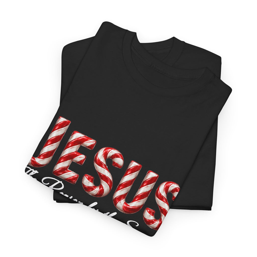 Jesus – The Reason for the Season Christmas T-Shirt | Christian Holiday Shirt Unisex Heavy Cotton Tee