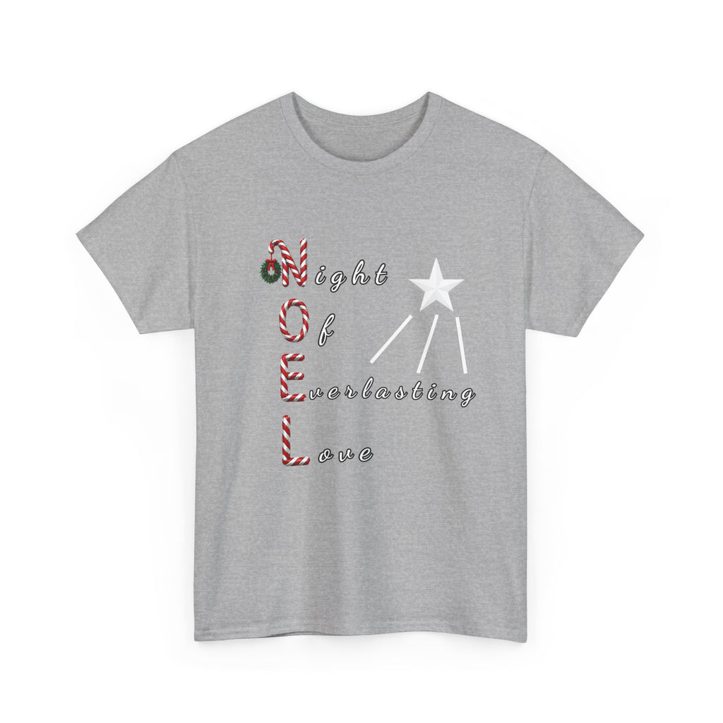 Noel – Night of Everlasting Love | Christian Christmas Heavy Cotton T-Shirt