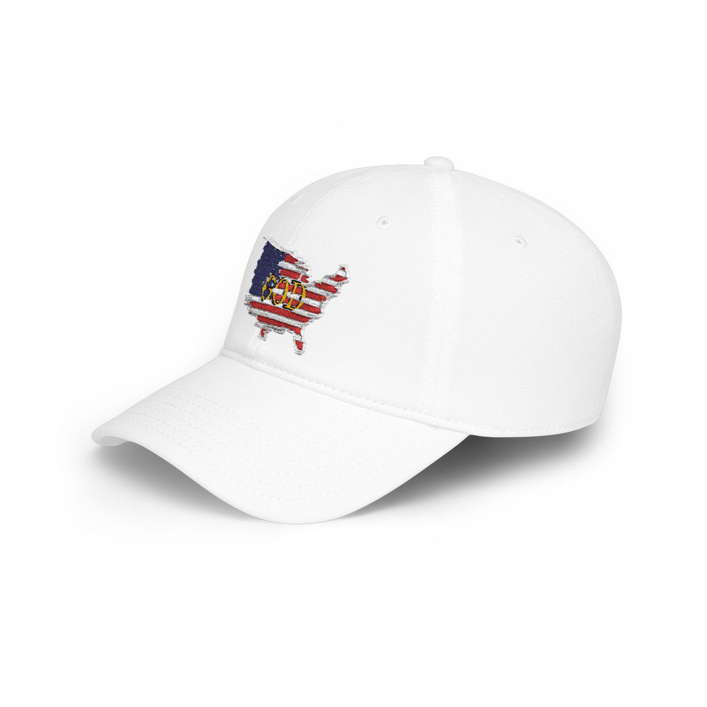 God Bless America USA Embroidered Patriotic Dad Hat – Christian Faith Low Profile Baseball Cap