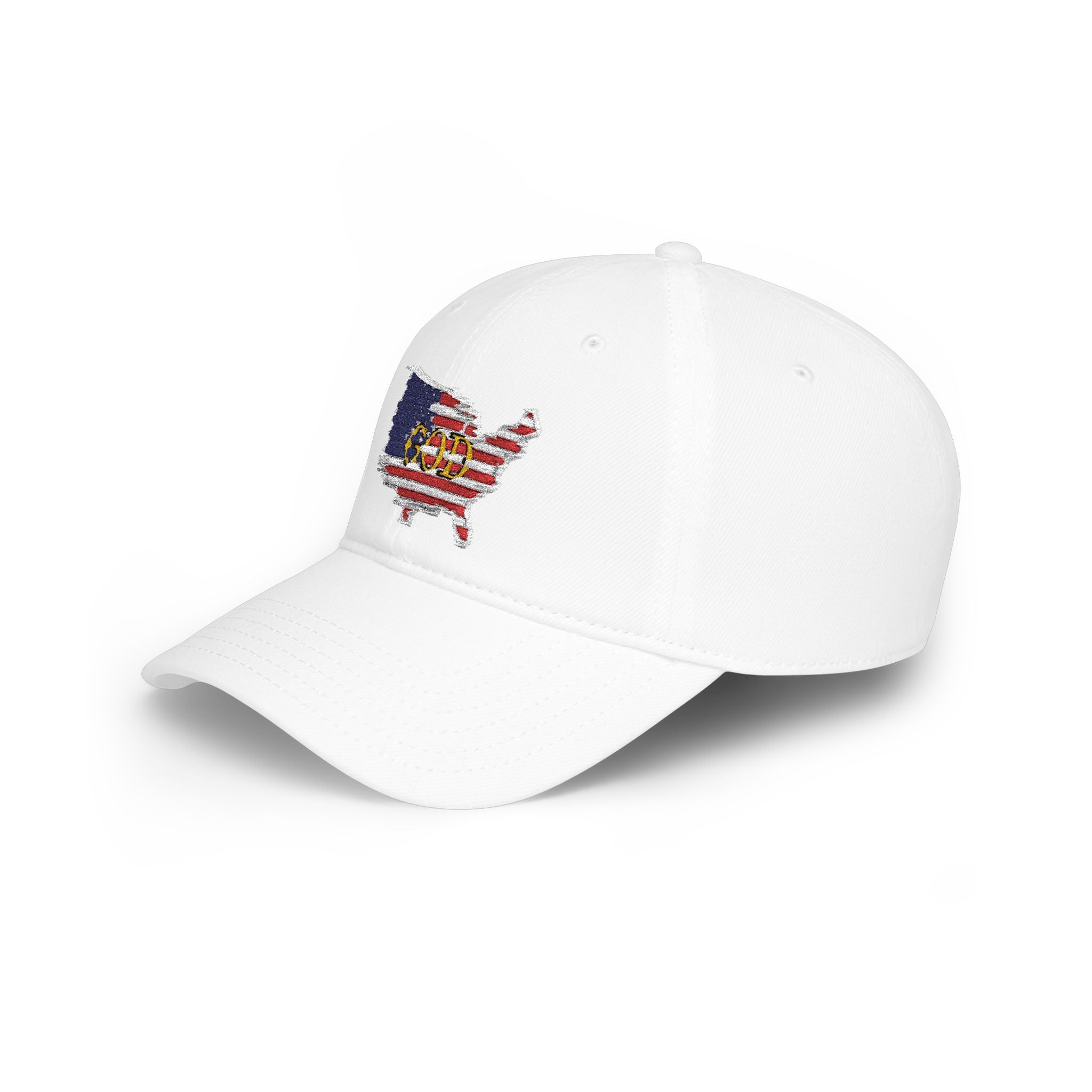 God Bless America USA Embroidered Patriotic Dad Hat – Christian Faith Low Profile Baseball Cap