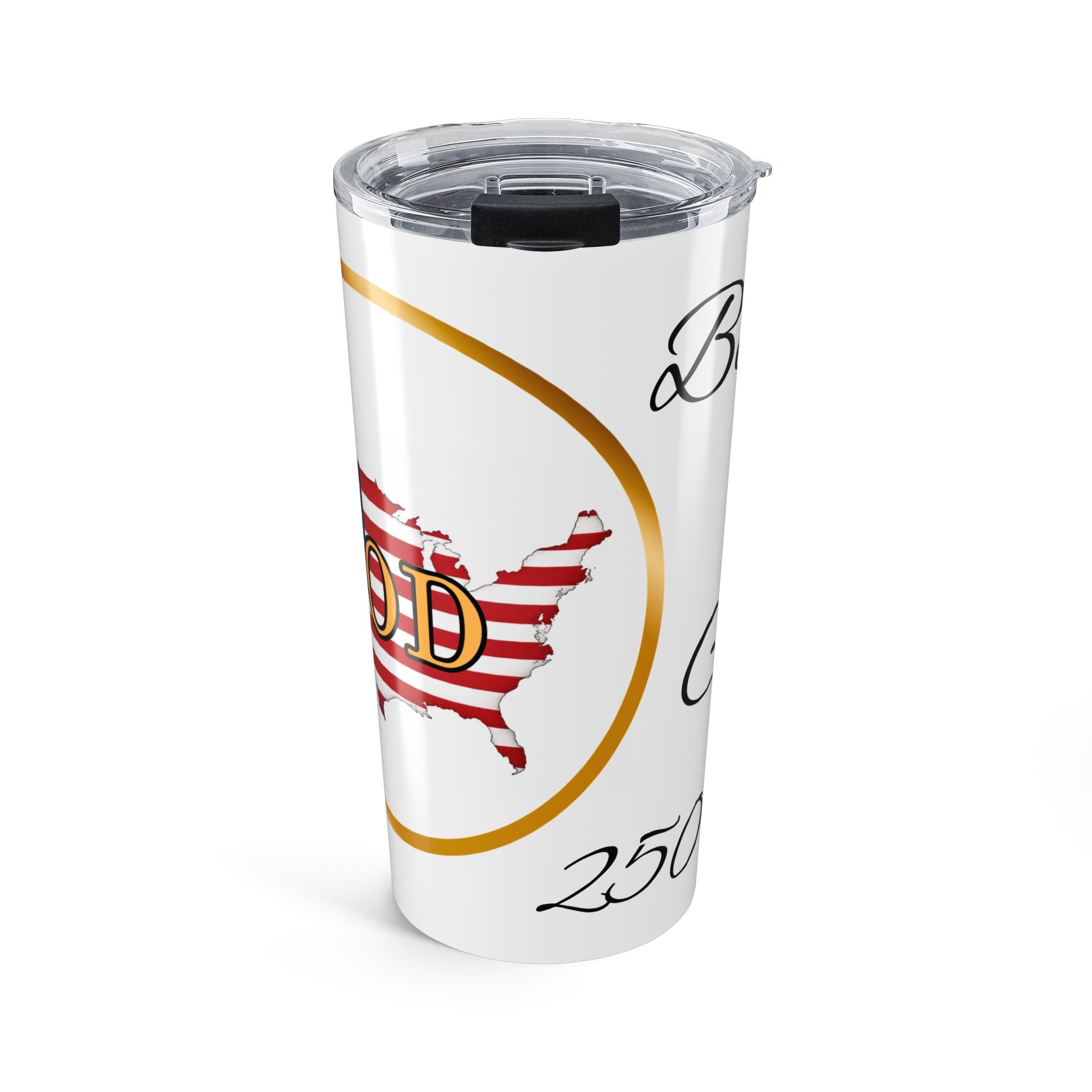 Blessed by God USA Stainless Steel Tumbler – Faith & Freedom Travel Mug-Tumbler 20oz