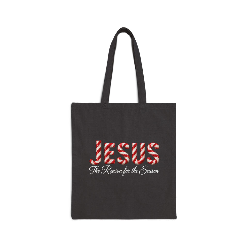 Jesus Is the Reason for the Season Christmas Cotton Canvas Tote Bag