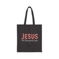 Jesus Is the Reason for the Season Christmas Cotton Canvas Tote Bag