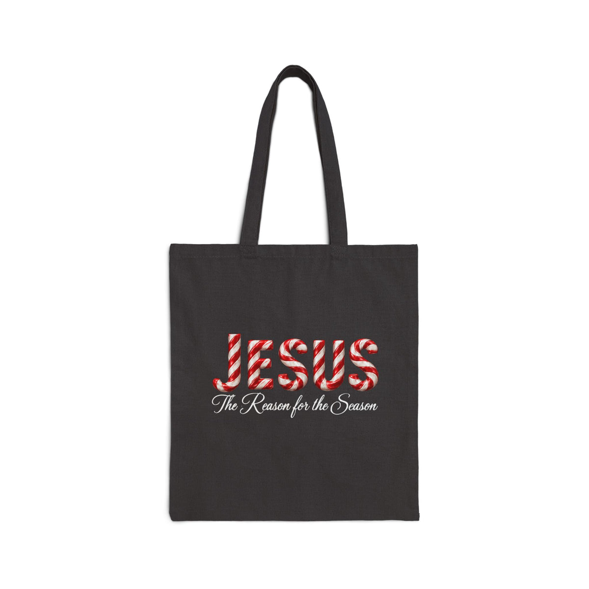 Jesus Is the Reason for the Season Christmas Cotton Canvas Tote Bag