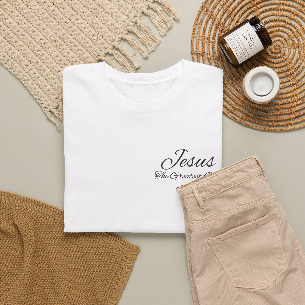 A Savior Is Born Nativity Christmas Heavy Cotton Tee