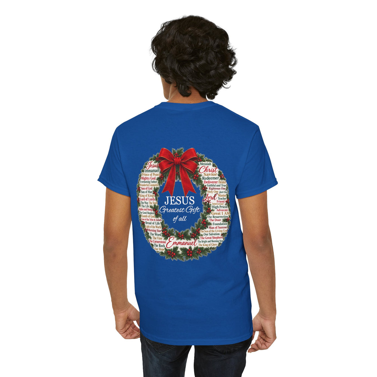 Jesus - Greatest Gift of All Christmas Wreath T-Shirt