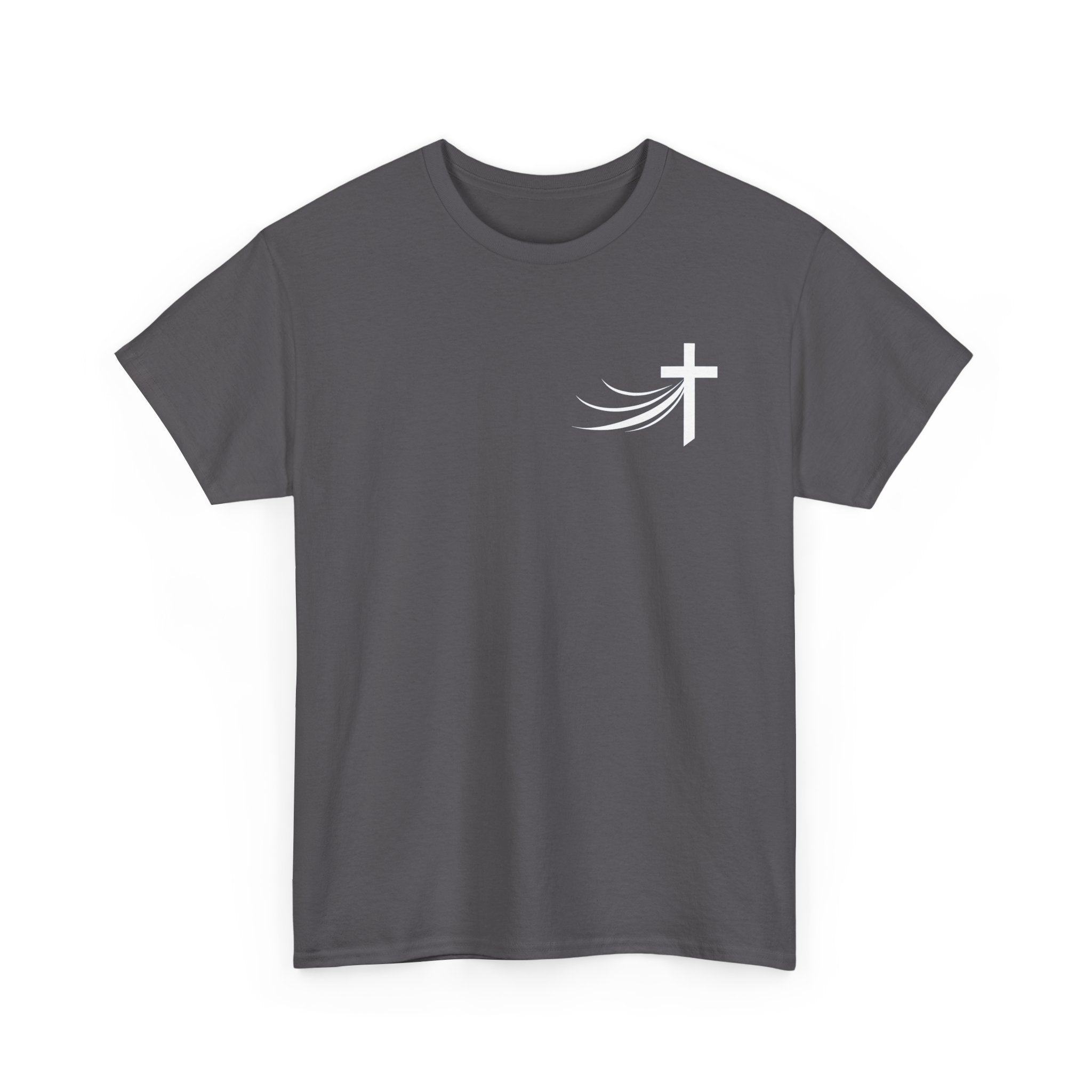 Christ Did It Christian T-Shirt – Cross & Swoosh Faith Tee