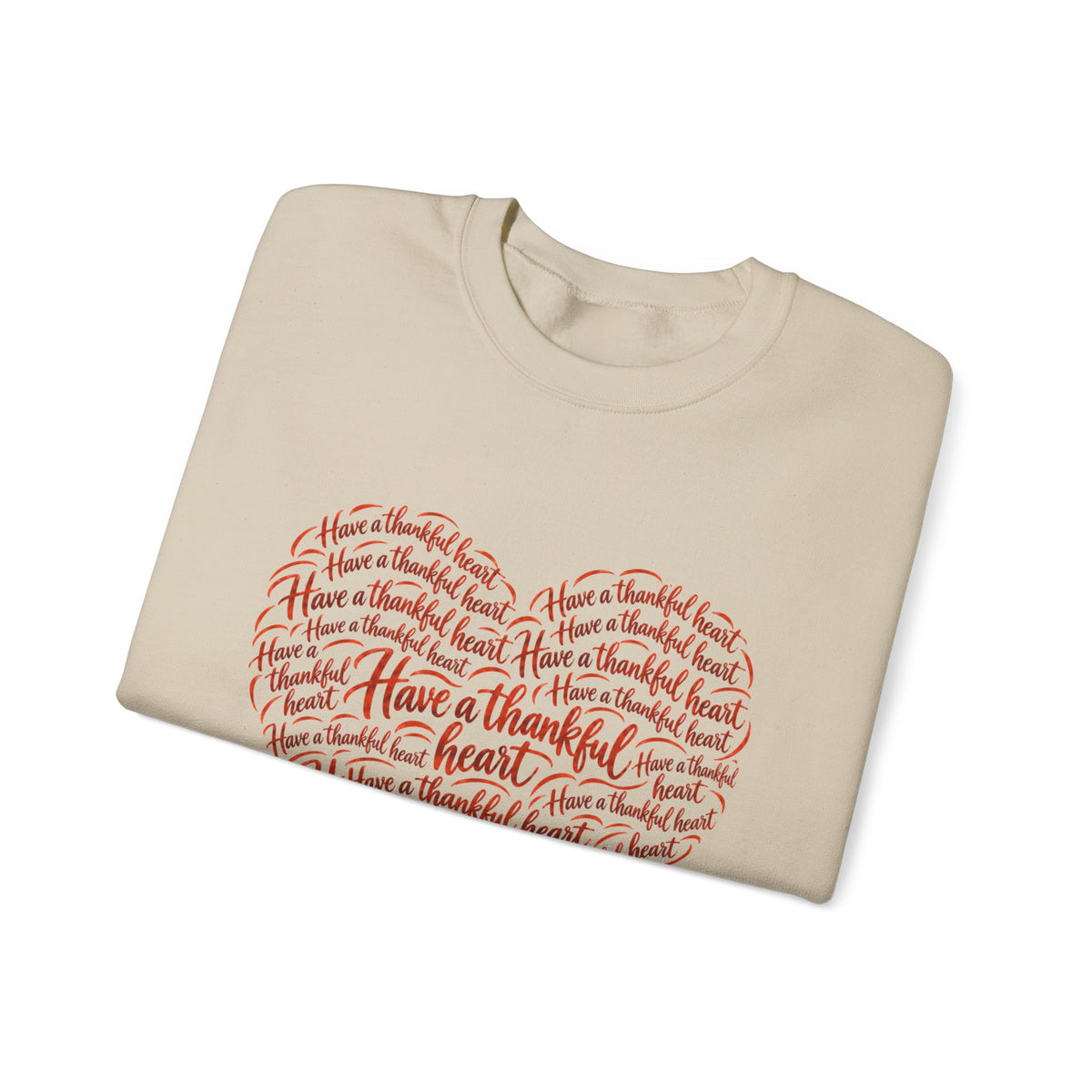 Have a Thankful Heart Sweatshirt – Inspirational Christian Faith Sweatshirt – Thanksgiving Graphic Pullover-Unisex Heavy Blend™ Crewneck Sweatshirt