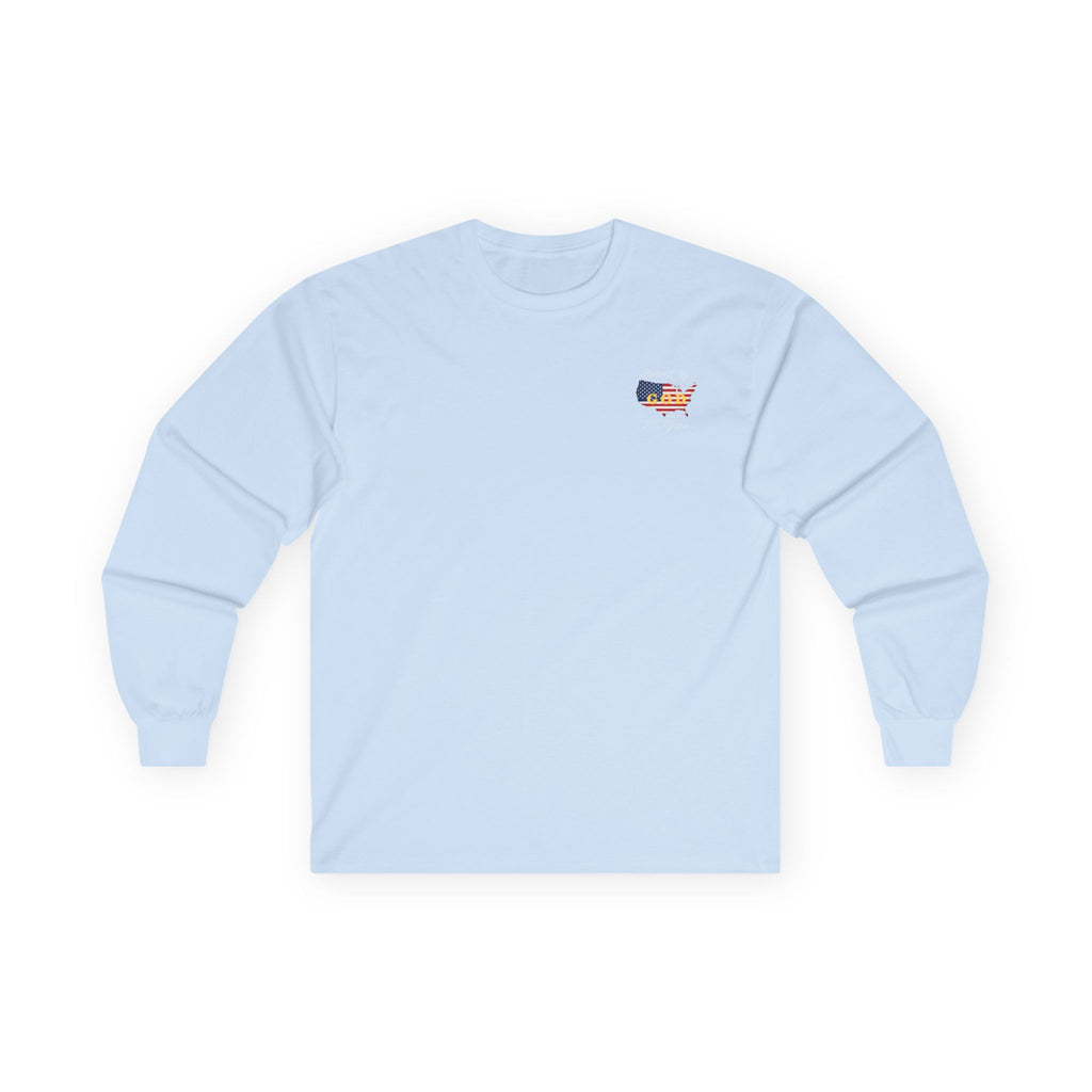 Blessed by God 250 Years - Patriotic USA Faith Cotton Long Sleeve Tee