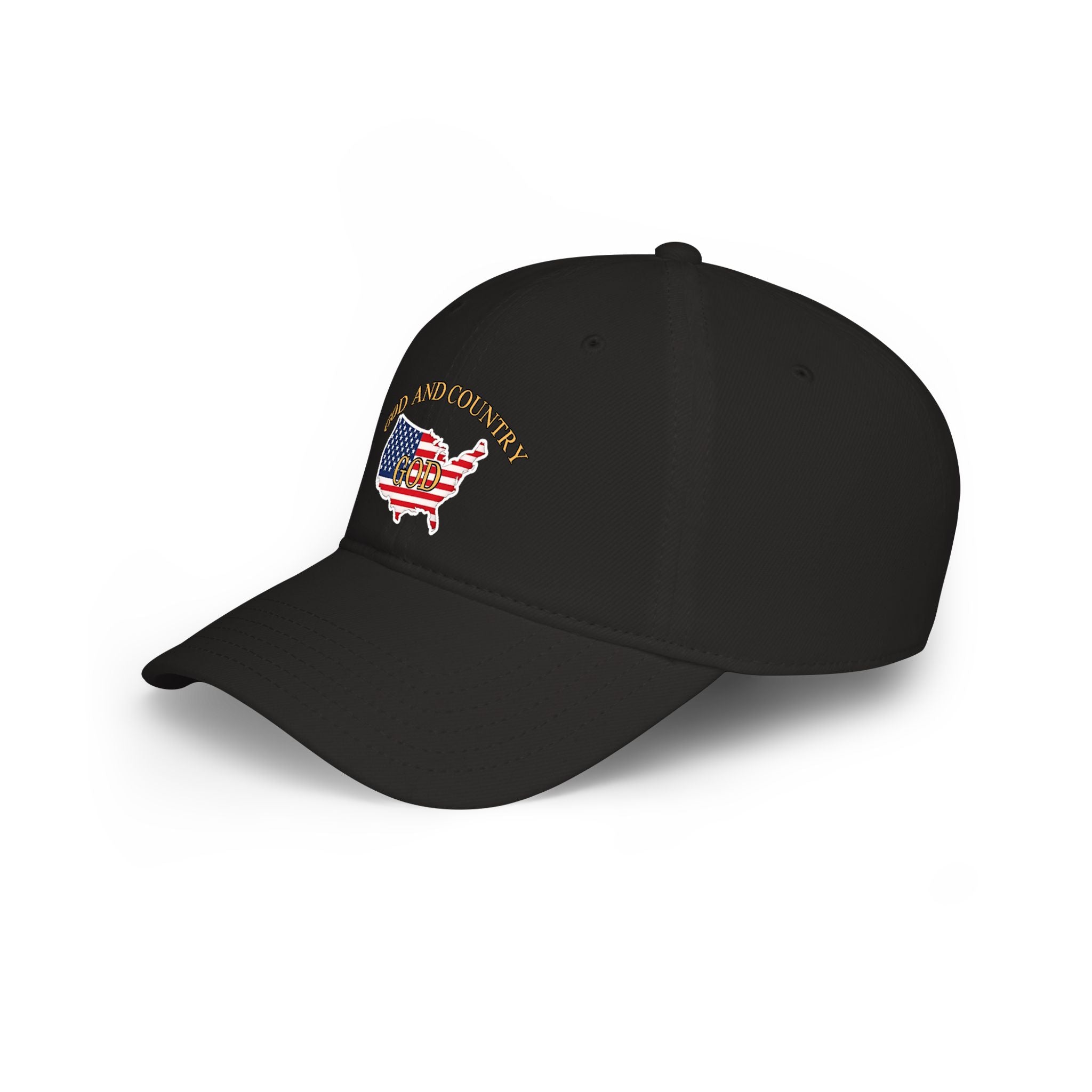 God and Country Patriotic Christian Low Profile Baseball Cap