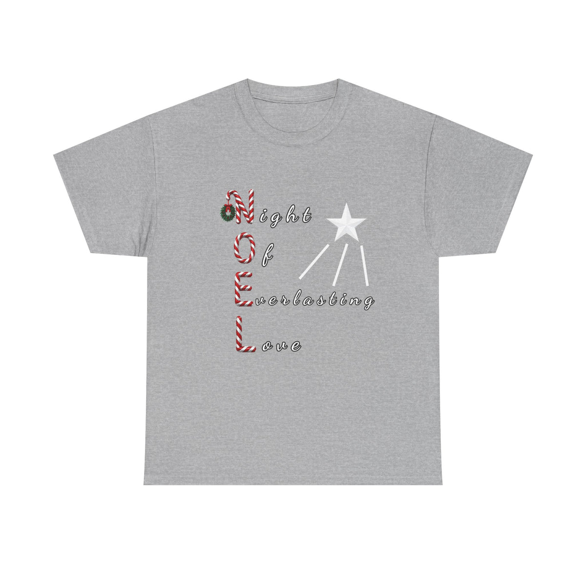Noel – Night of Everlasting Love | Christian Christmas Heavy Cotton T-Shirt