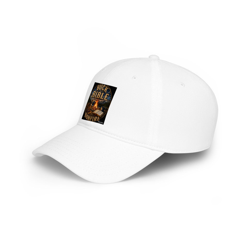 Buck Bible Bonfire Christian Baseball Cap – Faith Based Outdoor Dad  Low Profile Baseball Cap