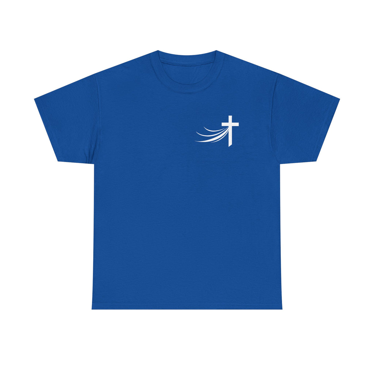 Christ Did It Christian T-Shirt – Cross & Swoosh Faith Tee