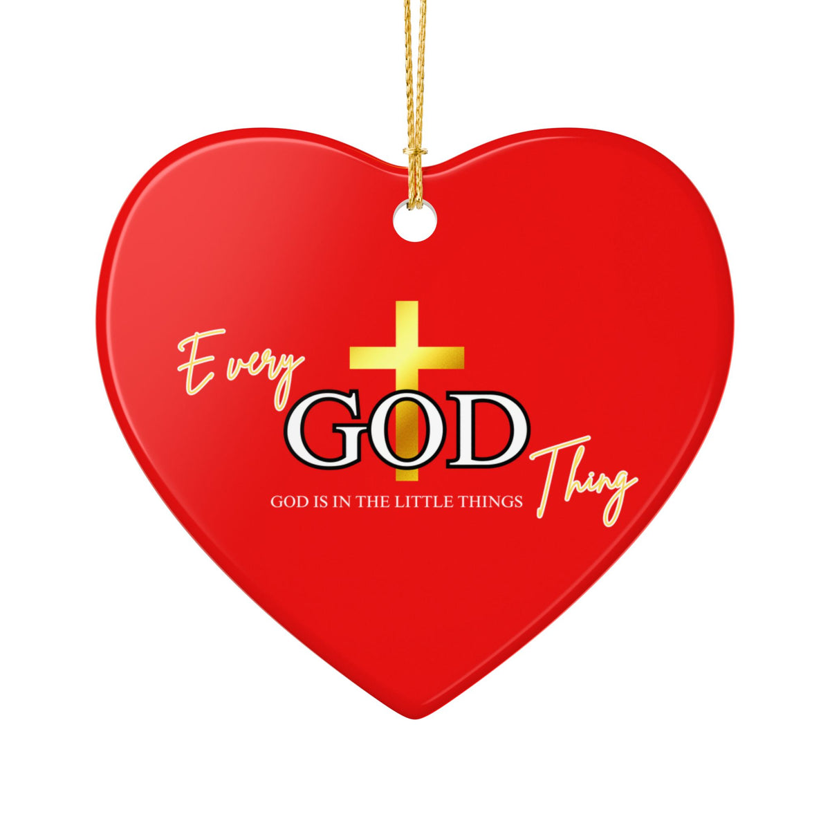 Every God Thing™ Ceramic Christmas Ornament, (1pc)