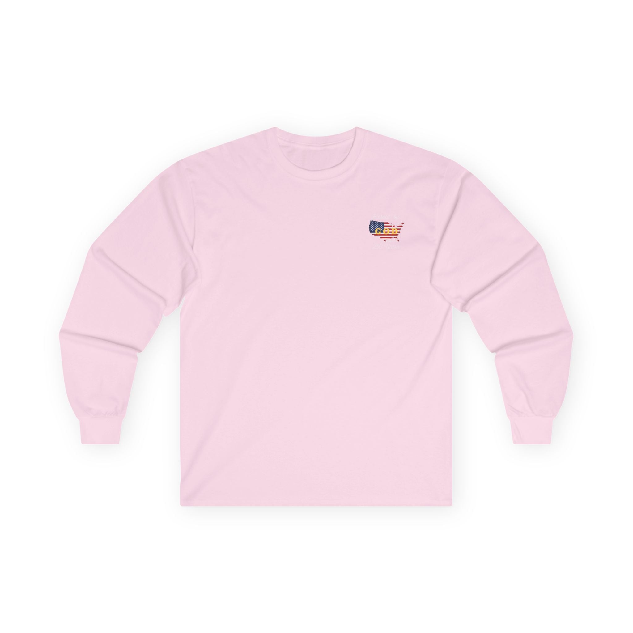 Blessed by God 250 Years - Patriotic USA Faith Cotton Long Sleeve Tee