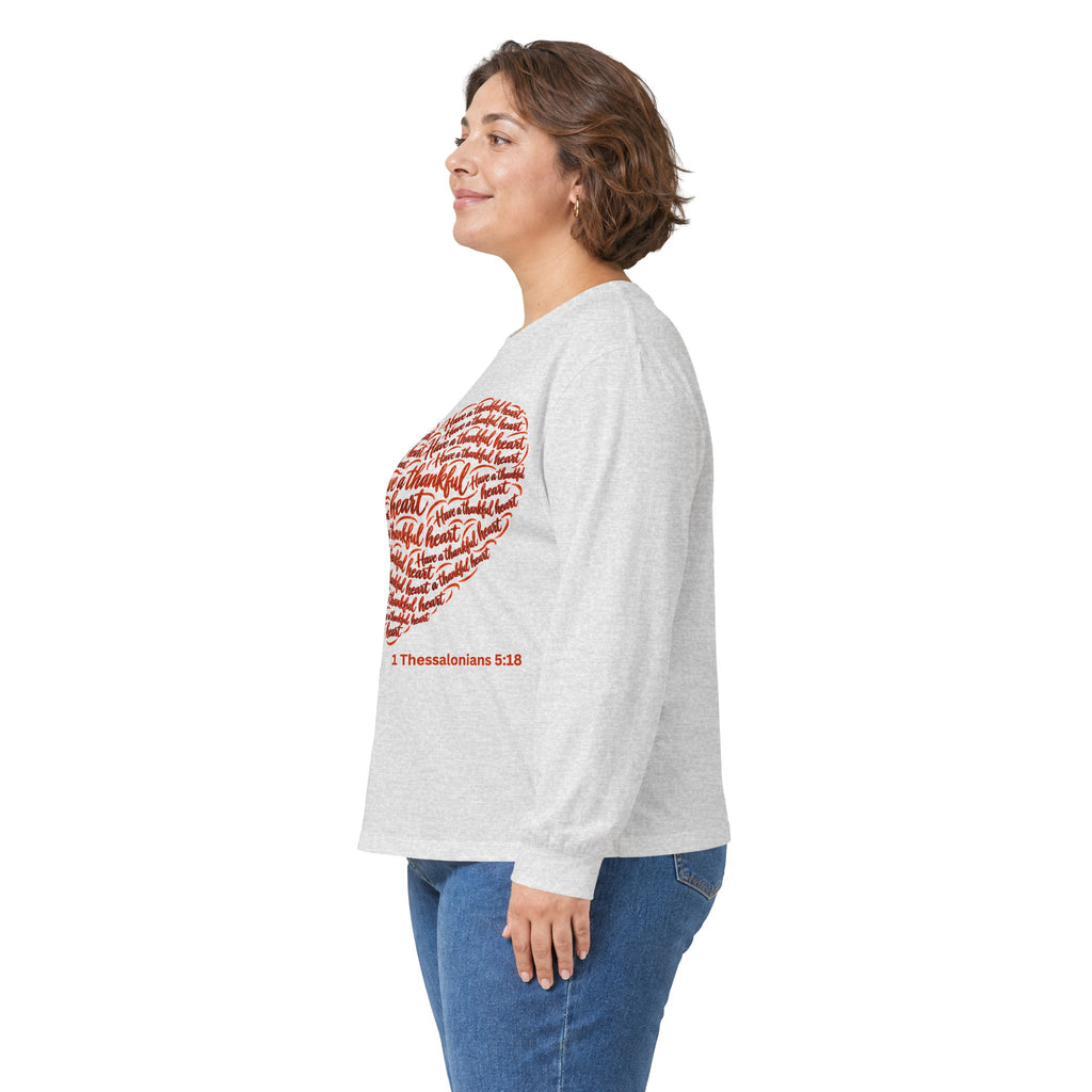 Have a Thankful Heart – Christian Faith-Inspired Long Sleeve T-Shirt-Unisex Ultra Cotton Long Sleeve Tee