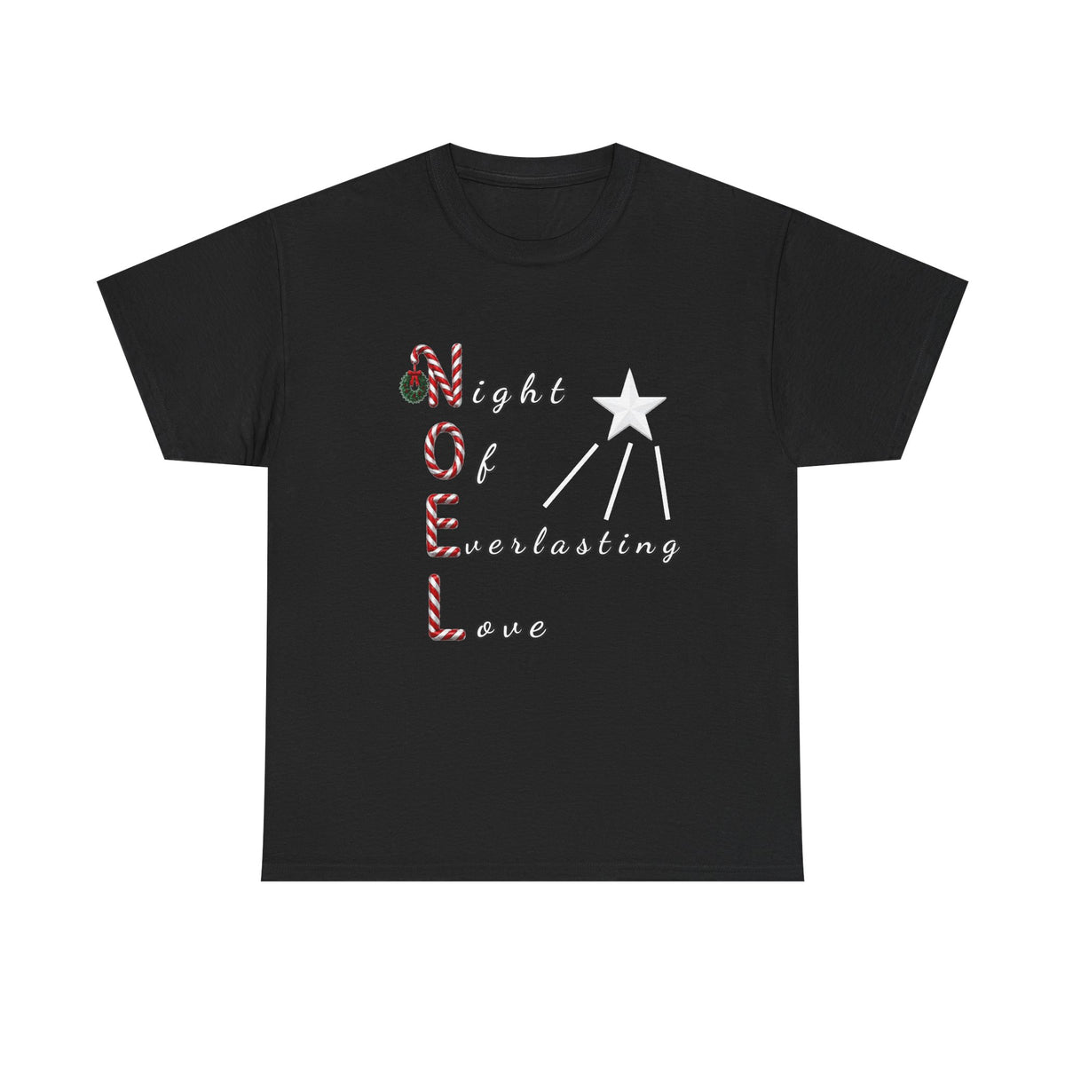 Noel – Night of Everlasting Love | Christian Christmas Heavy Cotton T-Shirt