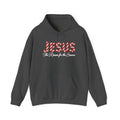 Jesus Is the Reason for the Season – Candy Cane Christmas Christian Hoodie-Unisex Heavy Blend™ Hooded Sweatshirt