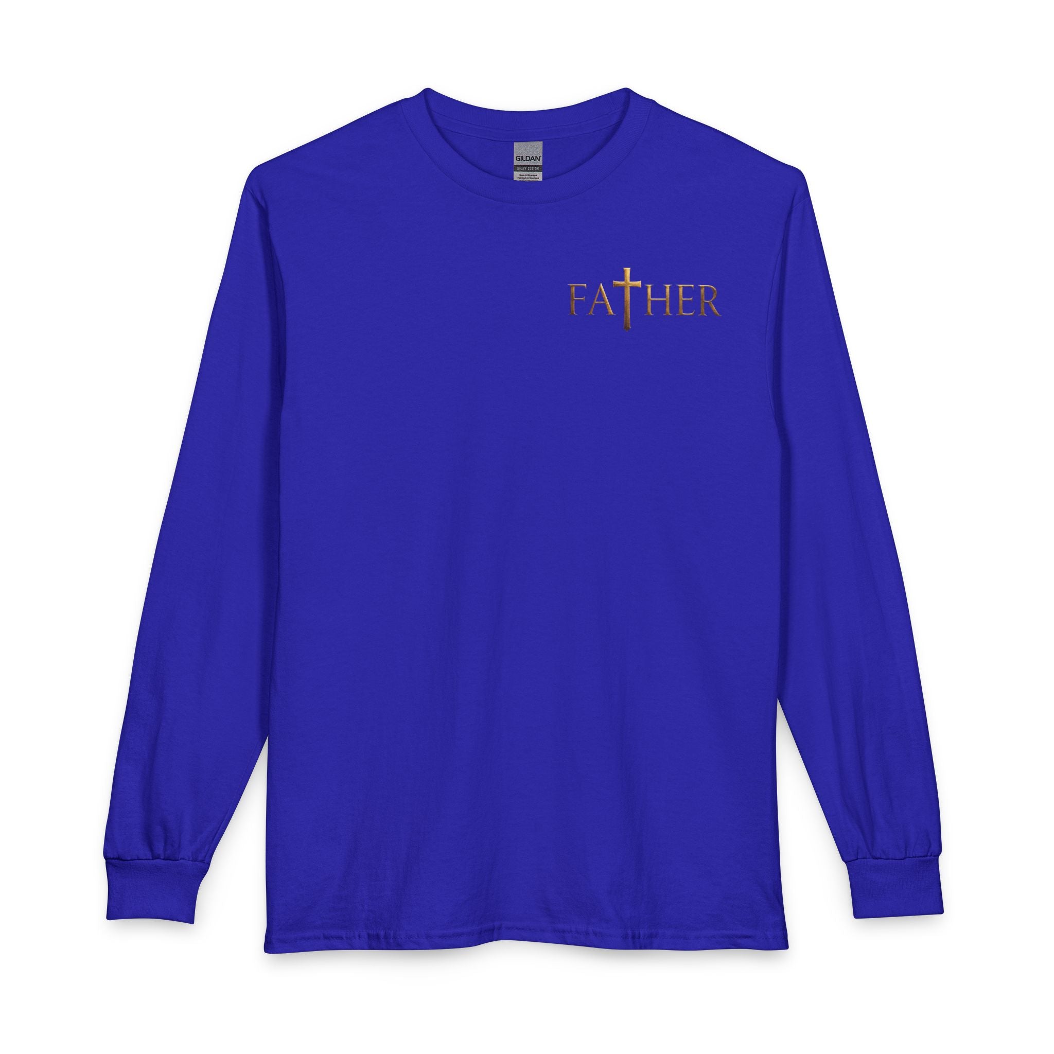 Faithful Father Christian Long Sleeve Shirt – Inspirational Dad Acrostic Sunset Design Unisex Long Sleeve T-Shirt