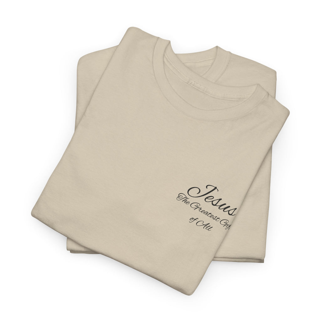 Christmas Wreath Christian Heavy Cotton Tee