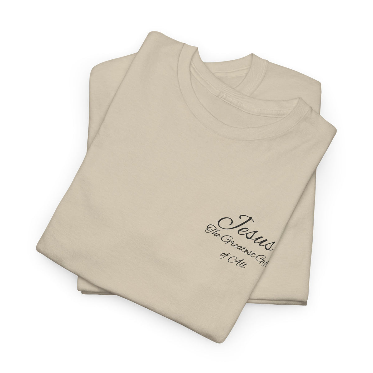 Christmas Wreath Christian Heavy Cotton Tee