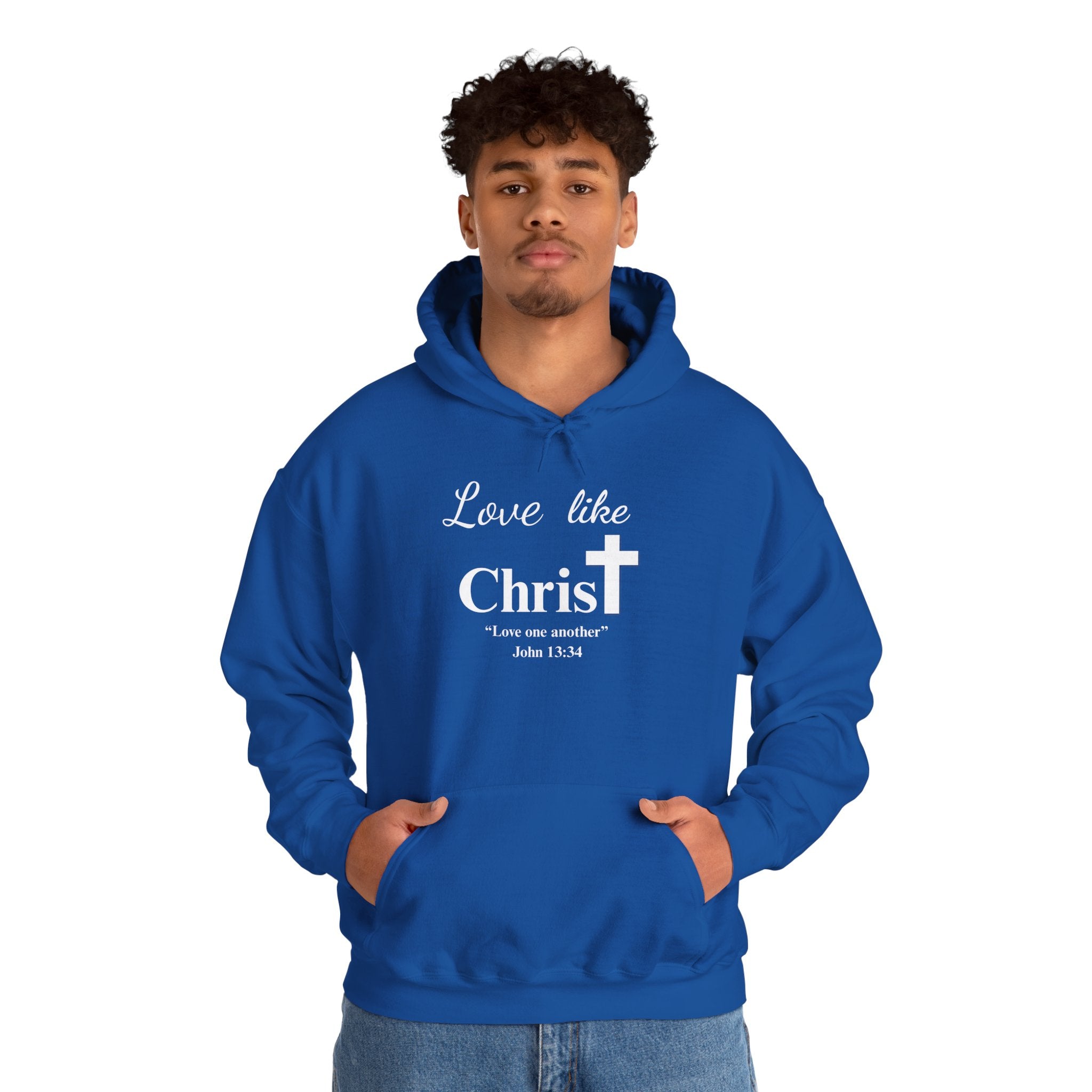 Love Like Christ Christian Hooded Sweatshirt