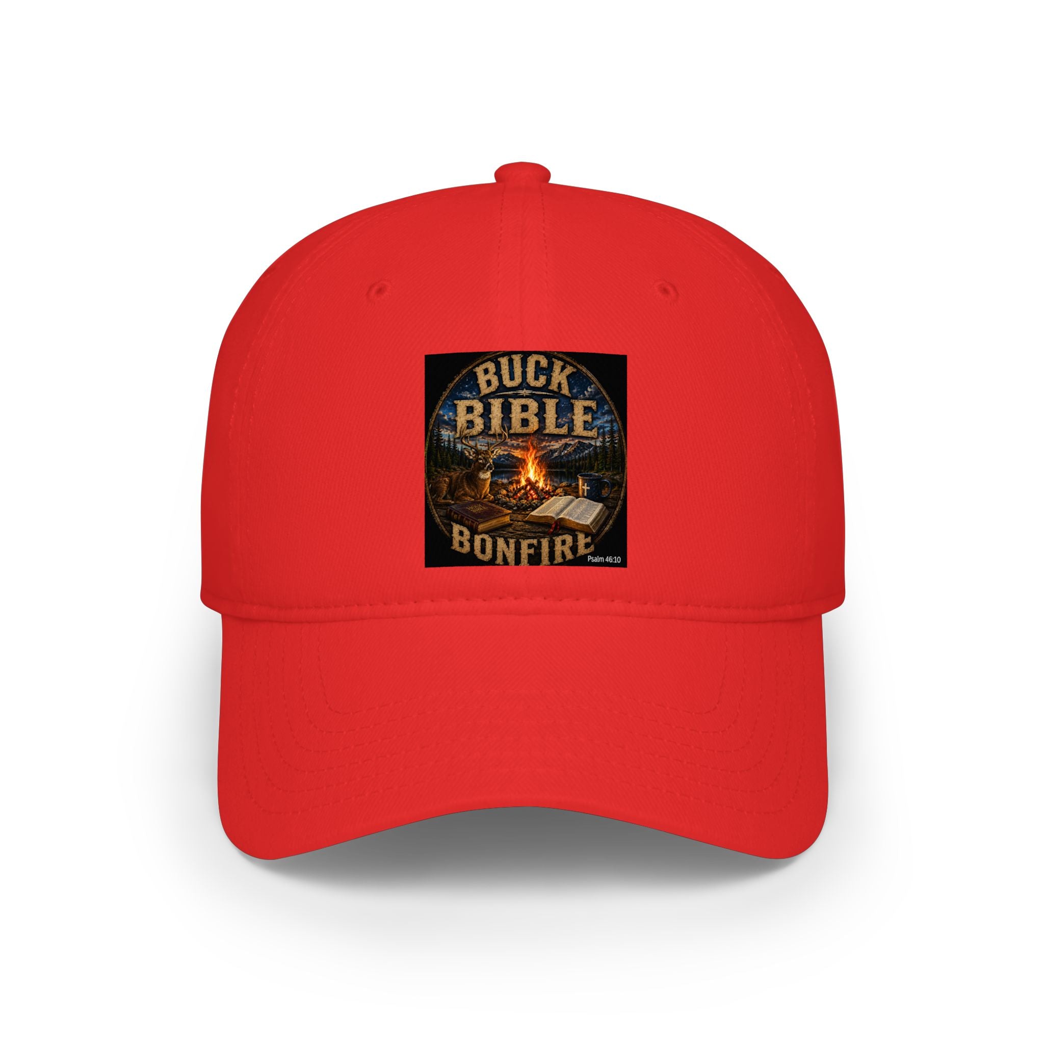 Buck Bible Bonfire Christian Baseball Cap – Faith Based Outdoor Dad  Low Profile Baseball Cap